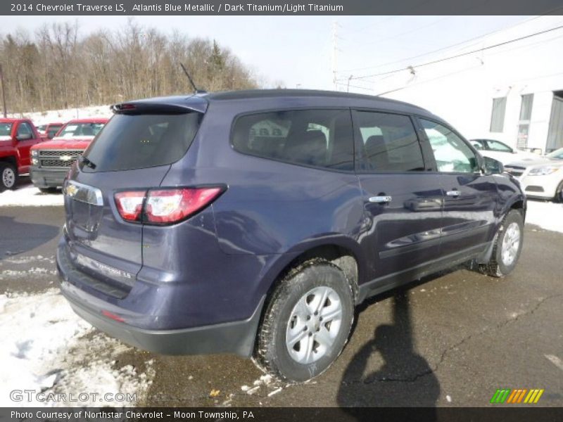 Atlantis Blue Metallic / Dark Titanium/Light Titanium 2014 Chevrolet Traverse LS