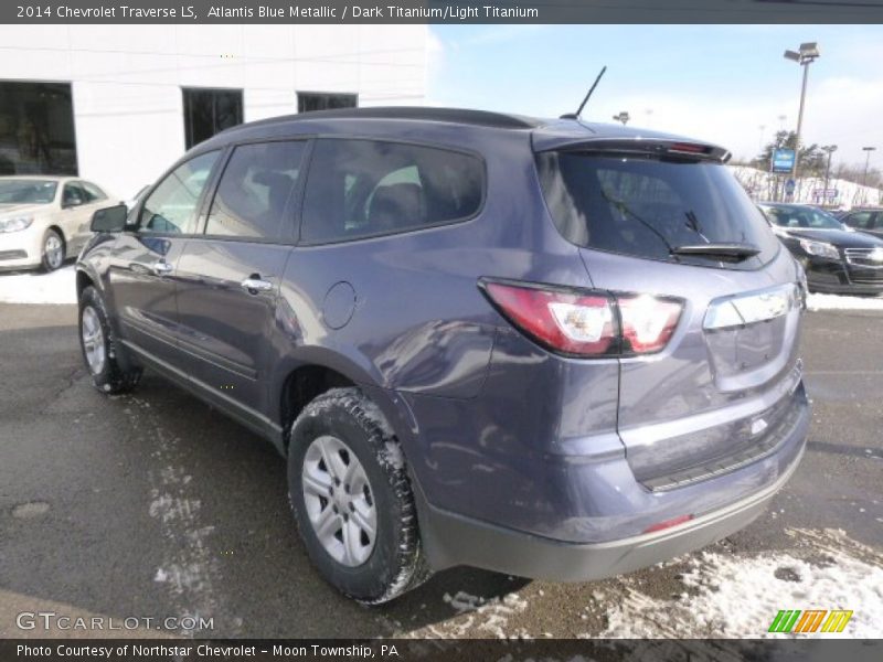 Atlantis Blue Metallic / Dark Titanium/Light Titanium 2014 Chevrolet Traverse LS