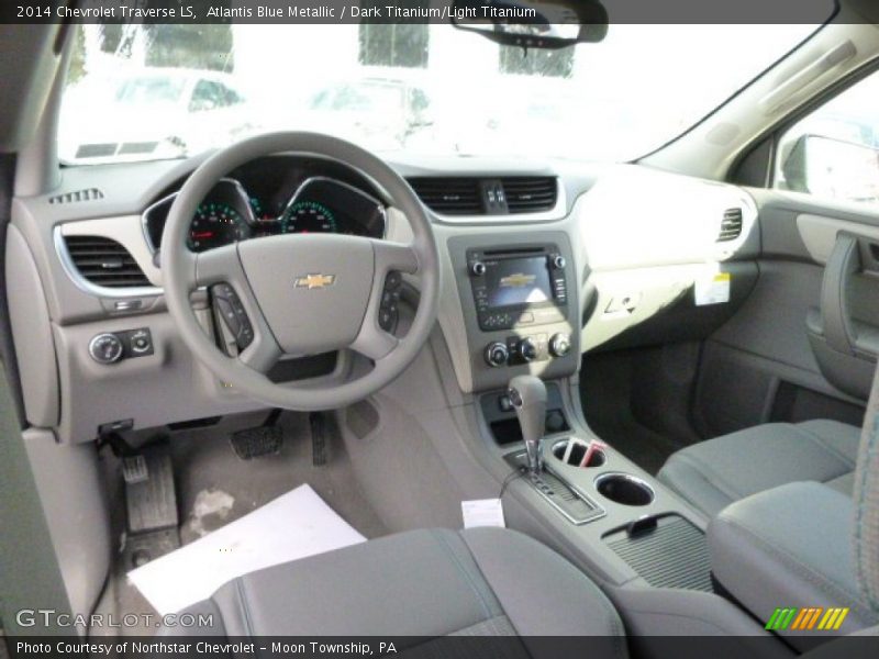 Atlantis Blue Metallic / Dark Titanium/Light Titanium 2014 Chevrolet Traverse LS