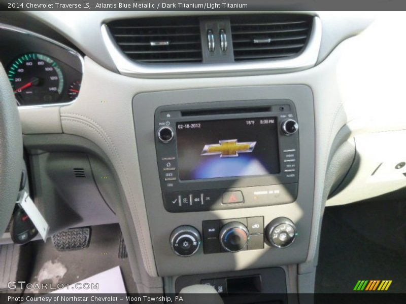Atlantis Blue Metallic / Dark Titanium/Light Titanium 2014 Chevrolet Traverse LS