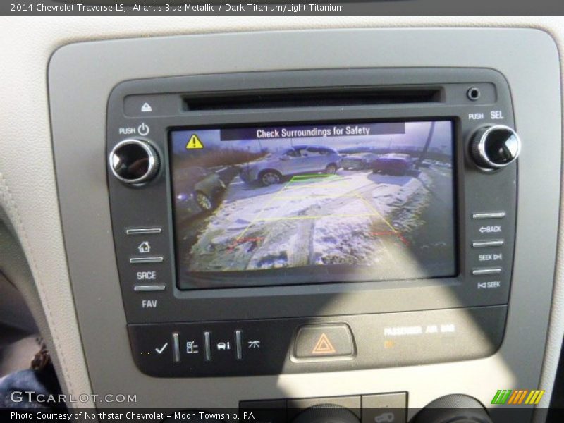 Atlantis Blue Metallic / Dark Titanium/Light Titanium 2014 Chevrolet Traverse LS