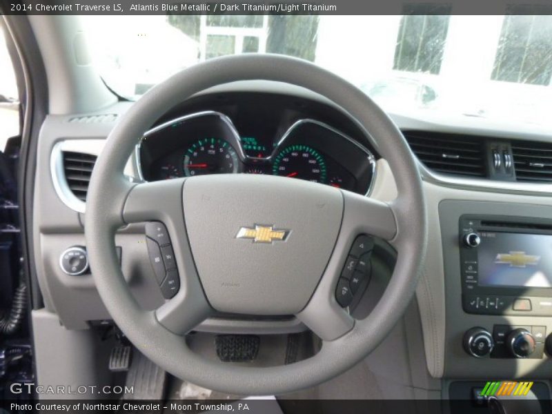 Atlantis Blue Metallic / Dark Titanium/Light Titanium 2014 Chevrolet Traverse LS