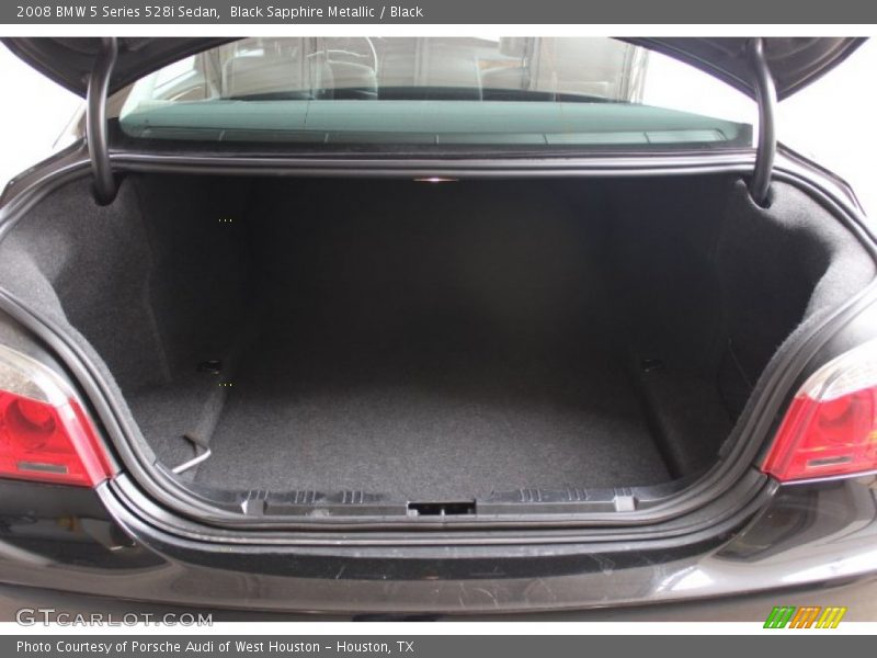 Black Sapphire Metallic / Black 2008 BMW 5 Series 528i Sedan
