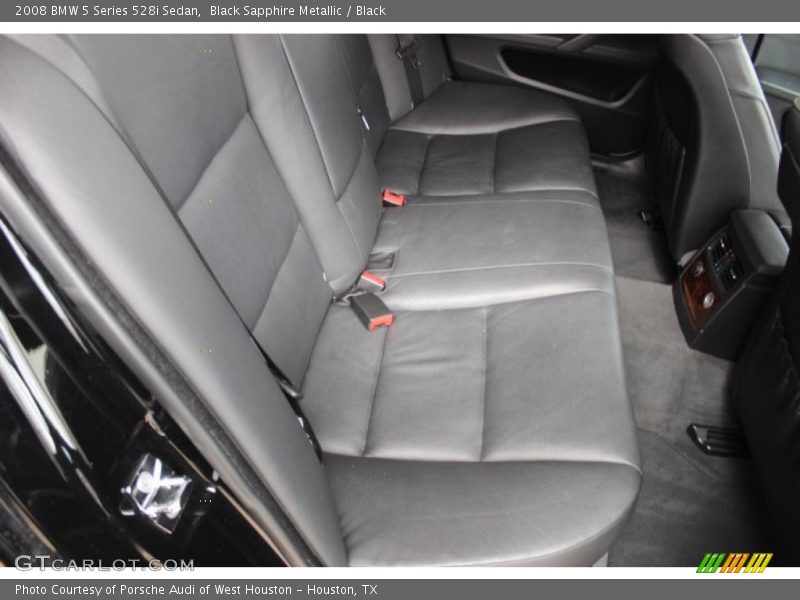 Black Sapphire Metallic / Black 2008 BMW 5 Series 528i Sedan