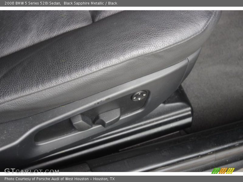 Black Sapphire Metallic / Black 2008 BMW 5 Series 528i Sedan