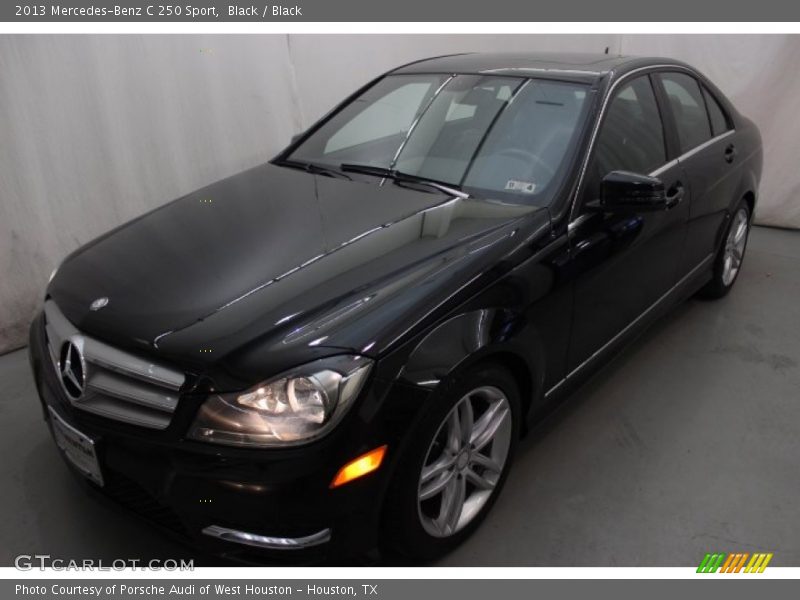 Black / Black 2013 Mercedes-Benz C 250 Sport