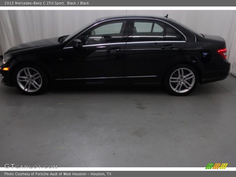 Black / Black 2013 Mercedes-Benz C 250 Sport