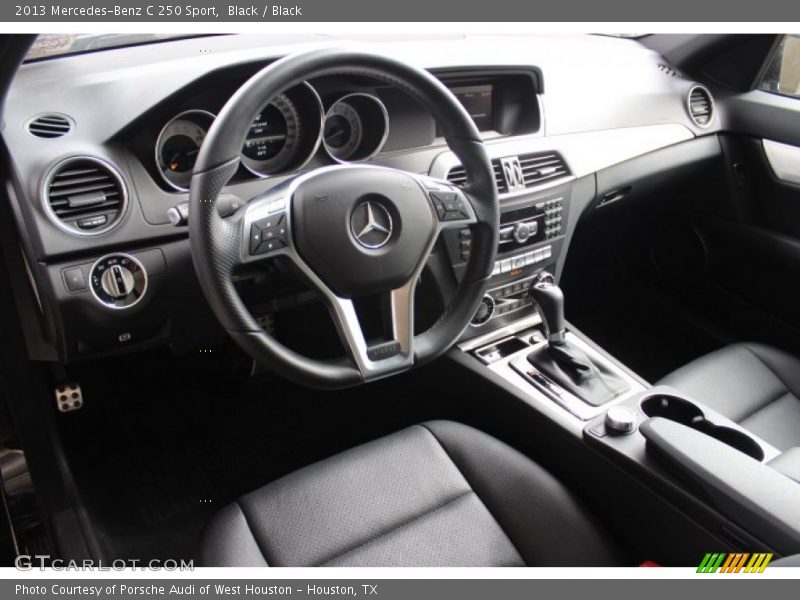 Black / Black 2013 Mercedes-Benz C 250 Sport