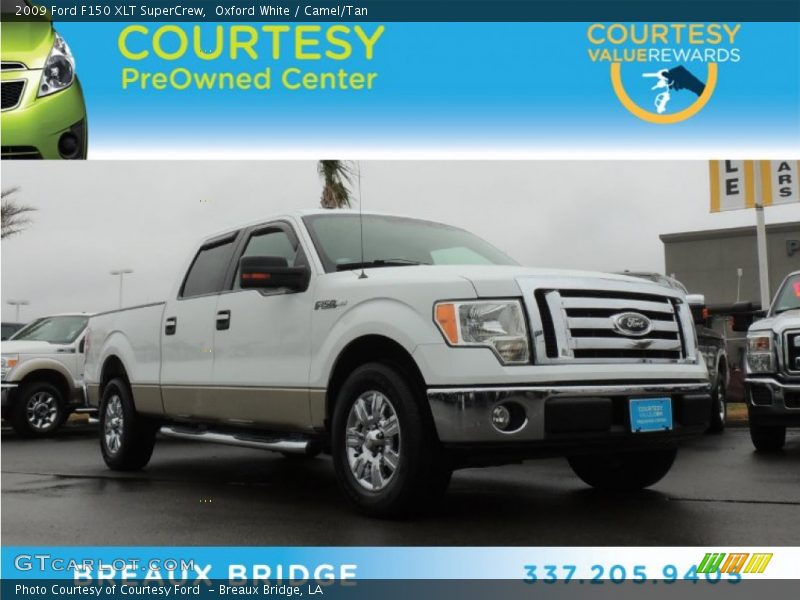 Oxford White / Camel/Tan 2009 Ford F150 XLT SuperCrew