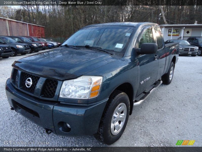 Deep Water Blue / Steel Gray 2006 Nissan Titan SE King Cab 4x4