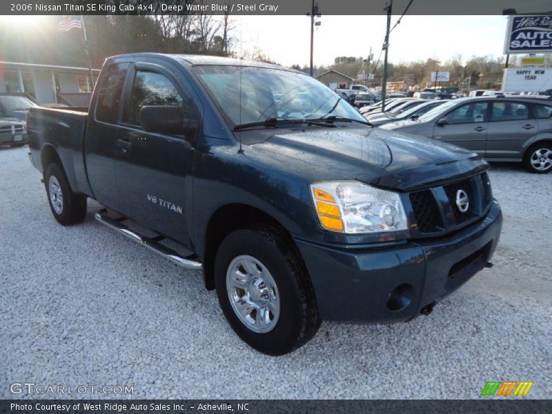 Deep Water Blue / Steel Gray 2006 Nissan Titan SE King Cab 4x4