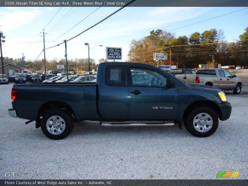 Deep Water Blue / Steel Gray 2006 Nissan Titan SE King Cab 4x4