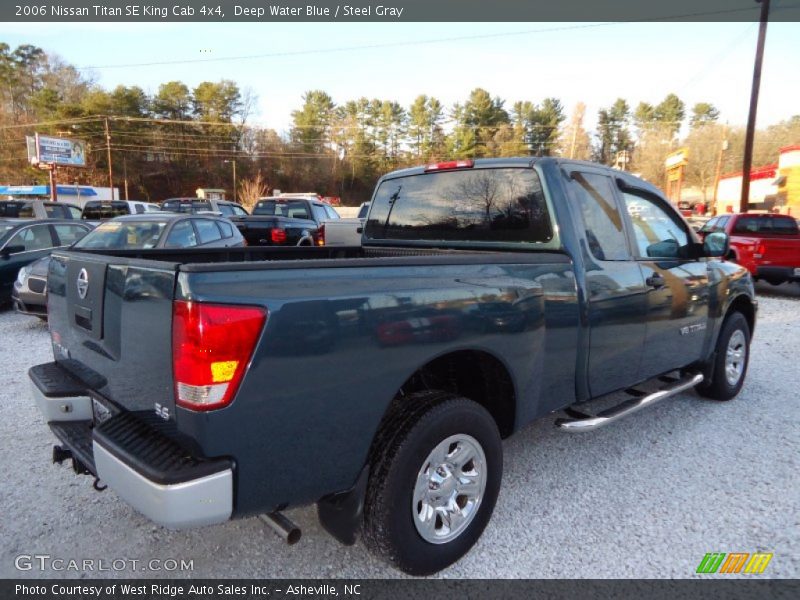 Deep Water Blue / Steel Gray 2006 Nissan Titan SE King Cab 4x4