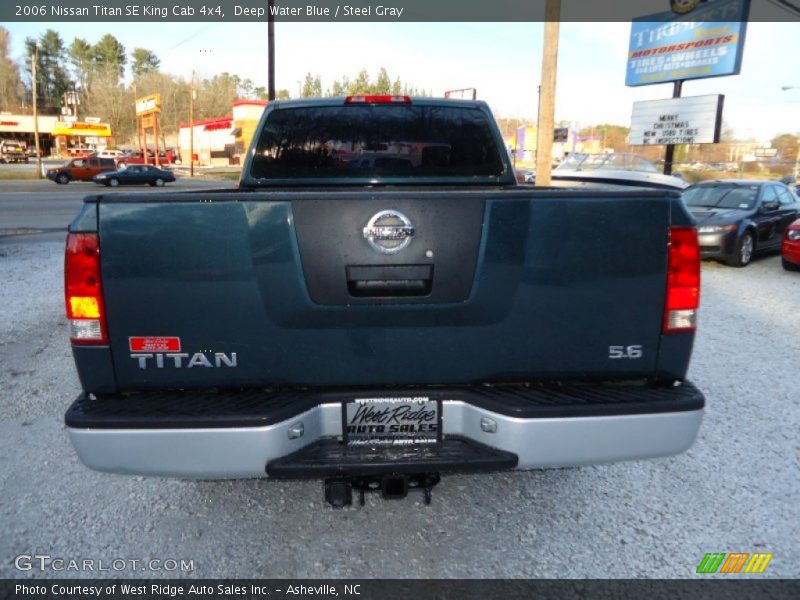 Deep Water Blue / Steel Gray 2006 Nissan Titan SE King Cab 4x4