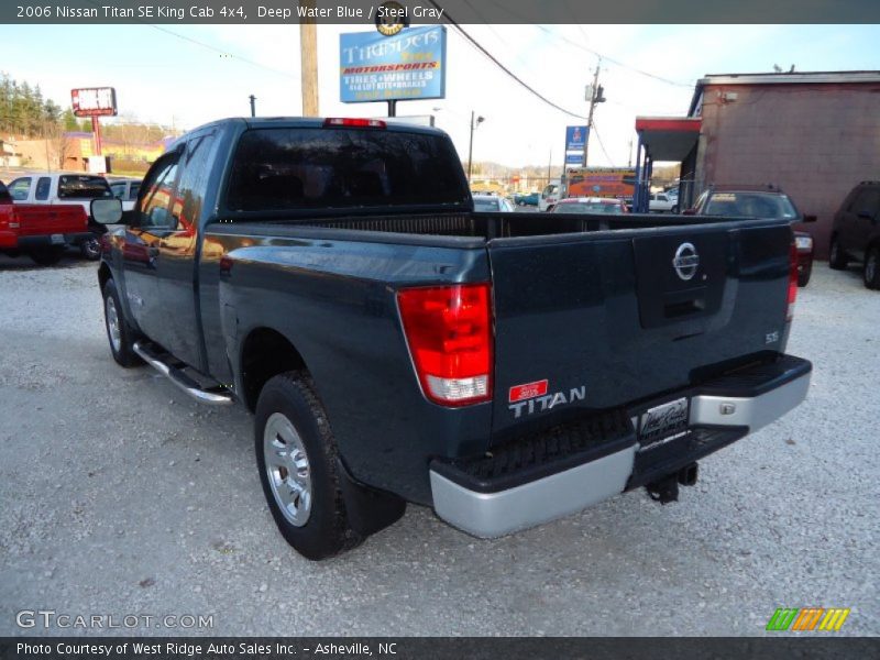 Deep Water Blue / Steel Gray 2006 Nissan Titan SE King Cab 4x4