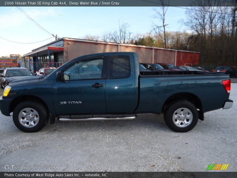 Deep Water Blue / Steel Gray 2006 Nissan Titan SE King Cab 4x4