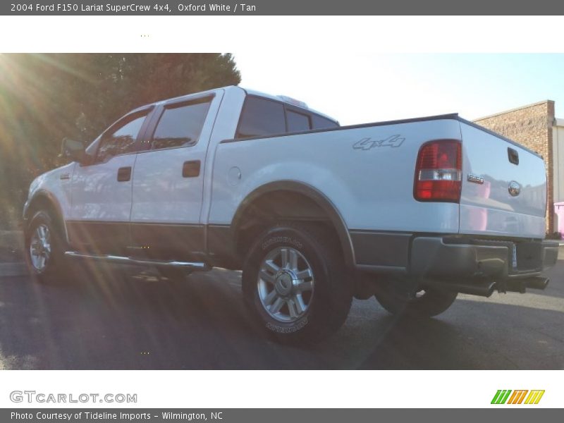 Oxford White / Tan 2004 Ford F150 Lariat SuperCrew 4x4
