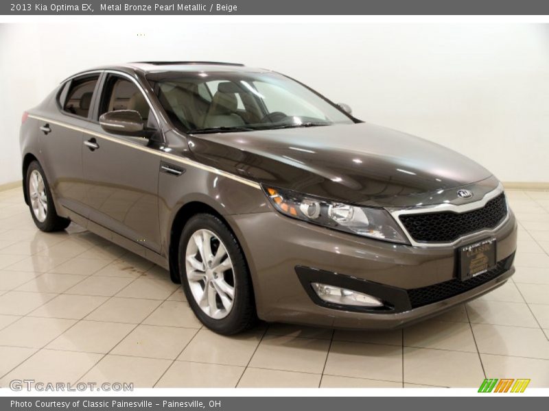 Metal Bronze Pearl Metallic / Beige 2013 Kia Optima EX
