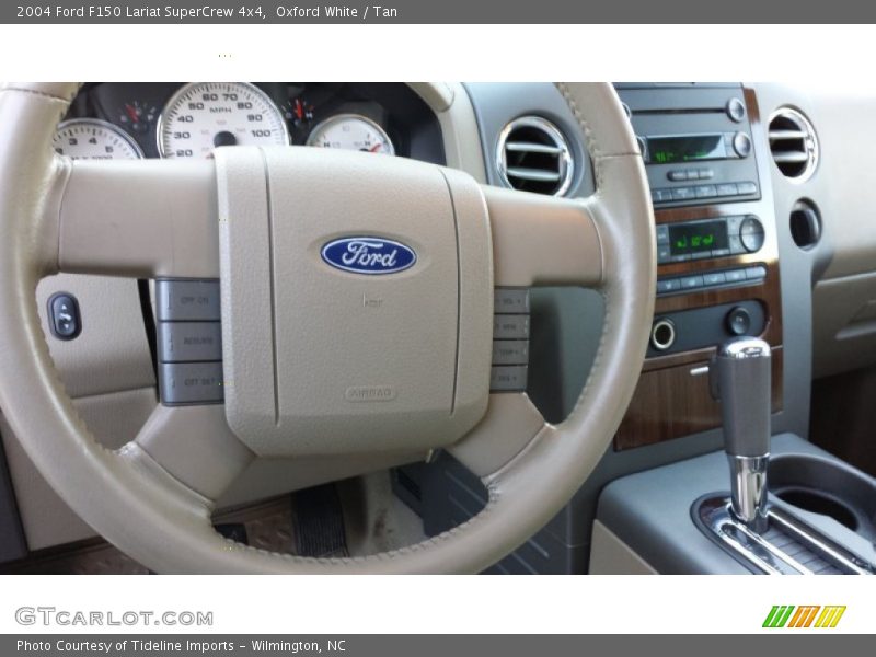 Oxford White / Tan 2004 Ford F150 Lariat SuperCrew 4x4