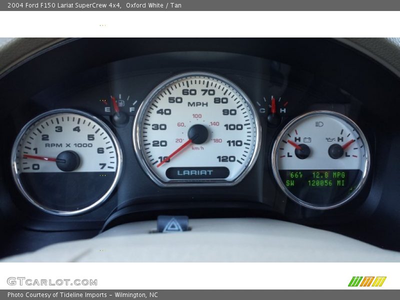 Oxford White / Tan 2004 Ford F150 Lariat SuperCrew 4x4