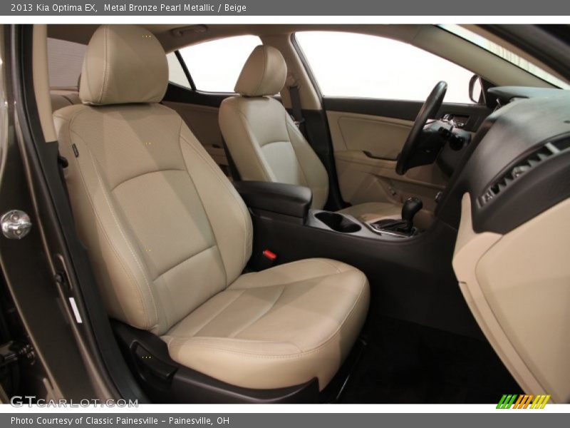 Front Seat of 2013 Optima EX