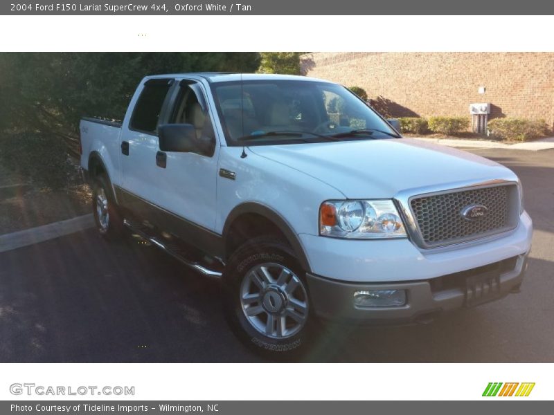 Oxford White / Tan 2004 Ford F150 Lariat SuperCrew 4x4
