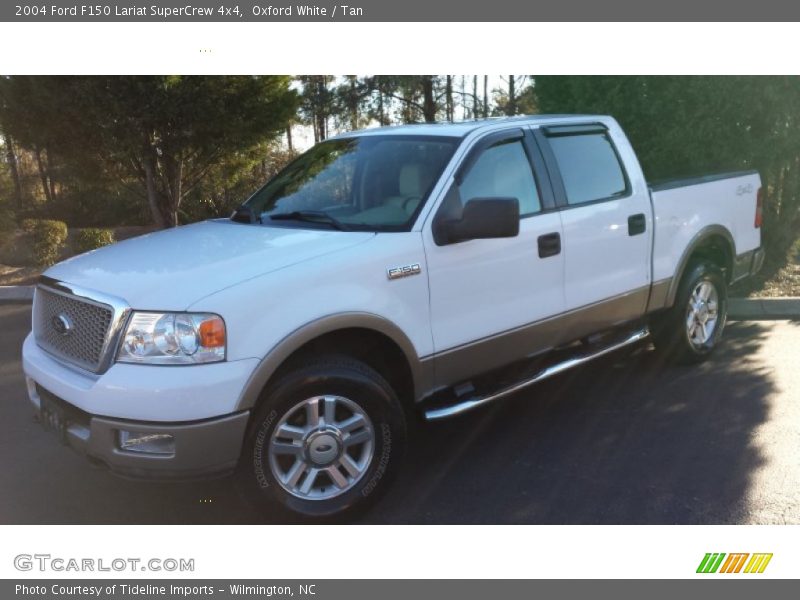 Oxford White / Tan 2004 Ford F150 Lariat SuperCrew 4x4