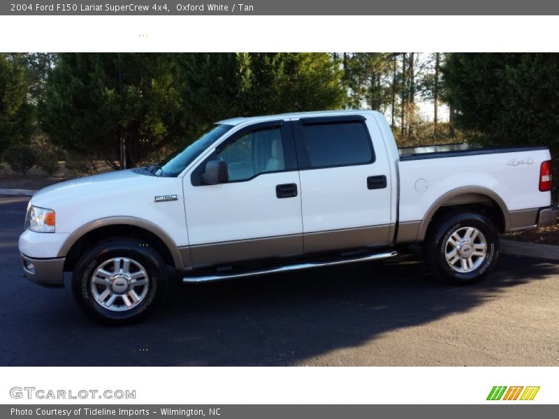 Oxford White / Tan 2004 Ford F150 Lariat SuperCrew 4x4