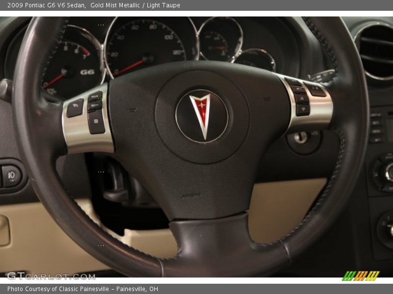 Gold Mist Metallic / Light Taupe 2009 Pontiac G6 V6 Sedan