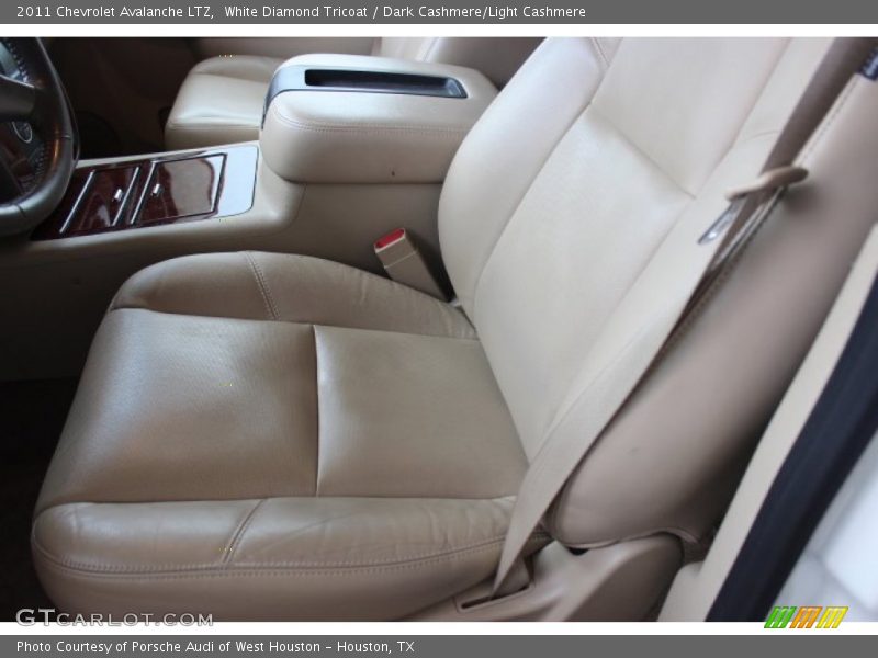 White Diamond Tricoat / Dark Cashmere/Light Cashmere 2011 Chevrolet Avalanche LTZ