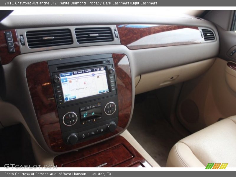 White Diamond Tricoat / Dark Cashmere/Light Cashmere 2011 Chevrolet Avalanche LTZ