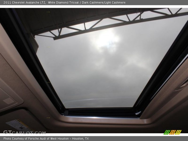 White Diamond Tricoat / Dark Cashmere/Light Cashmere 2011 Chevrolet Avalanche LTZ