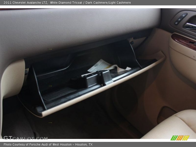 White Diamond Tricoat / Dark Cashmere/Light Cashmere 2011 Chevrolet Avalanche LTZ