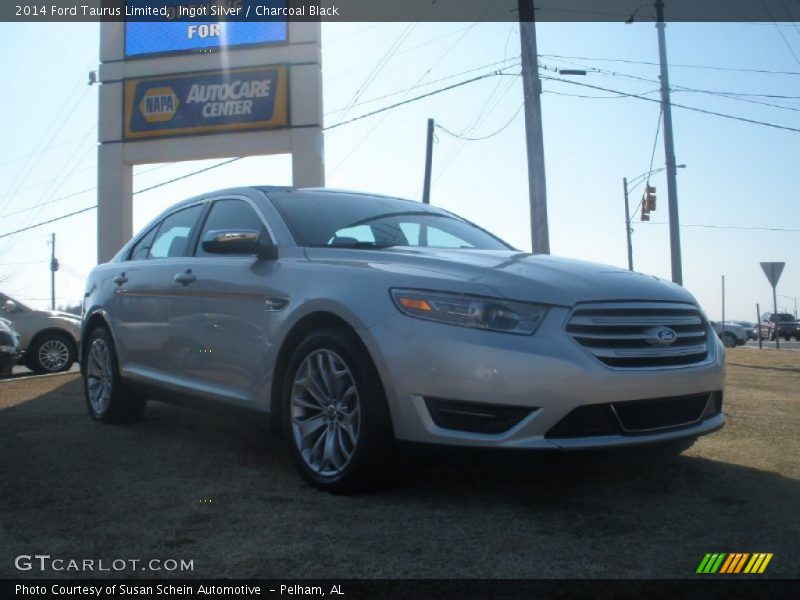 Ingot Silver / Charcoal Black 2014 Ford Taurus Limited