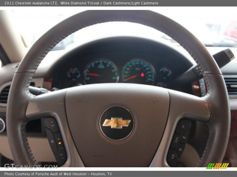 White Diamond Tricoat / Dark Cashmere/Light Cashmere 2011 Chevrolet Avalanche LTZ