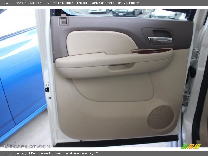 White Diamond Tricoat / Dark Cashmere/Light Cashmere 2011 Chevrolet Avalanche LTZ
