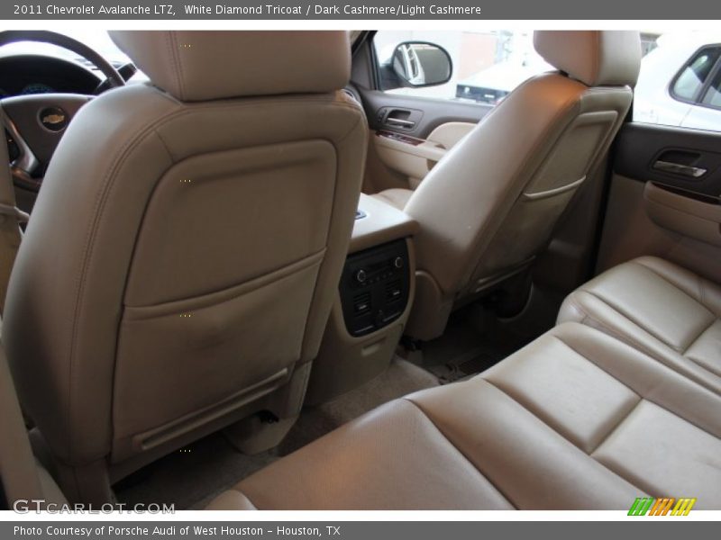 White Diamond Tricoat / Dark Cashmere/Light Cashmere 2011 Chevrolet Avalanche LTZ
