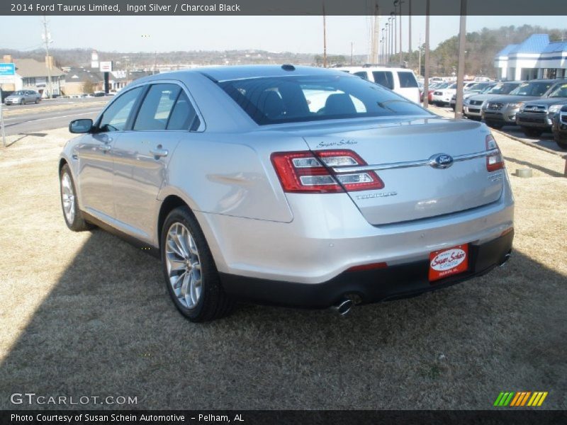 Ingot Silver / Charcoal Black 2014 Ford Taurus Limited