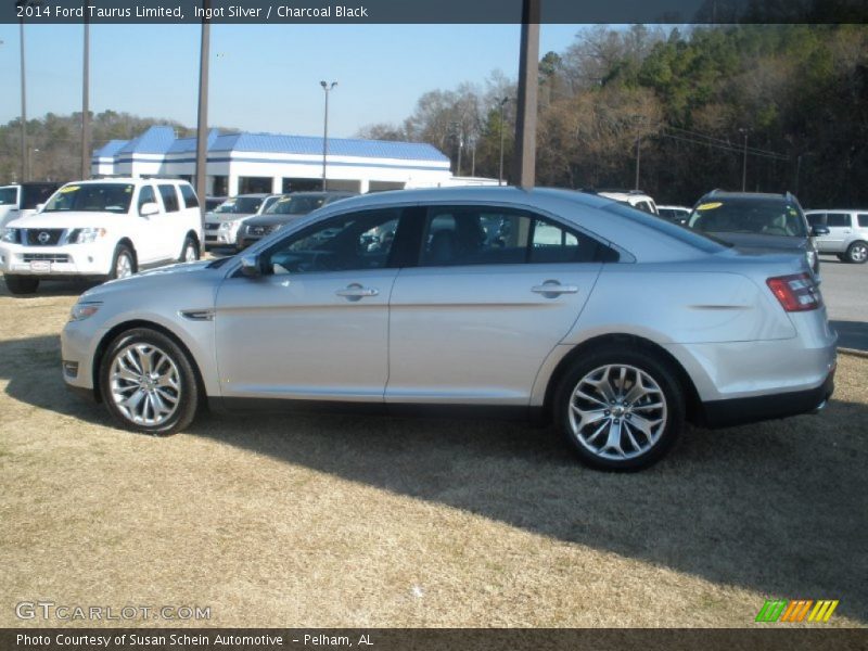 Ingot Silver / Charcoal Black 2014 Ford Taurus Limited