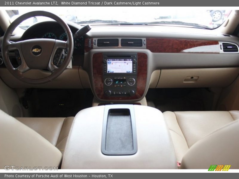 White Diamond Tricoat / Dark Cashmere/Light Cashmere 2011 Chevrolet Avalanche LTZ