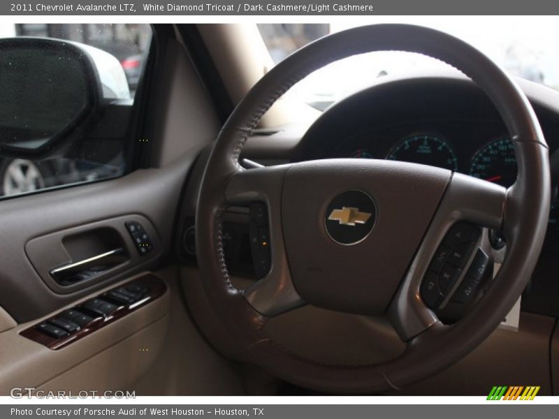 White Diamond Tricoat / Dark Cashmere/Light Cashmere 2011 Chevrolet Avalanche LTZ