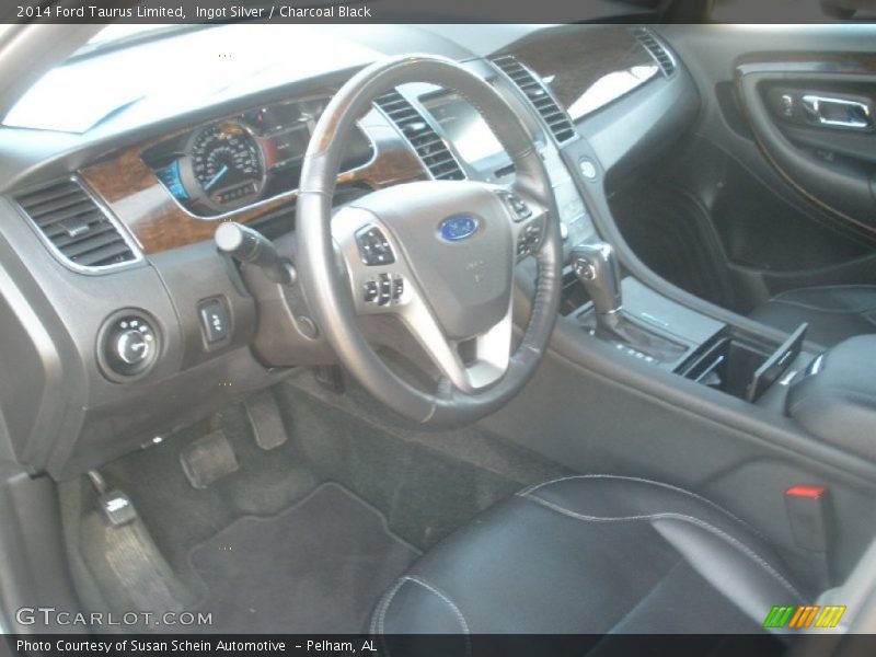 Ingot Silver / Charcoal Black 2014 Ford Taurus Limited