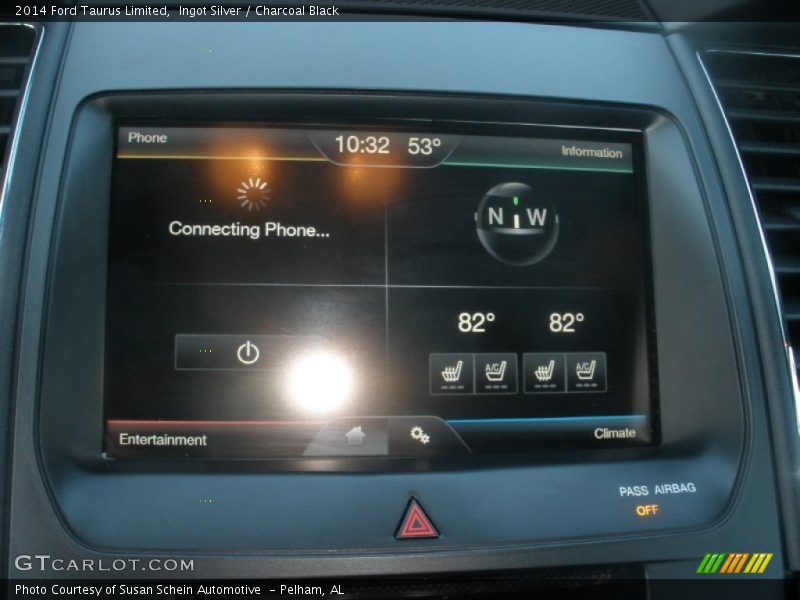 Ingot Silver / Charcoal Black 2014 Ford Taurus Limited