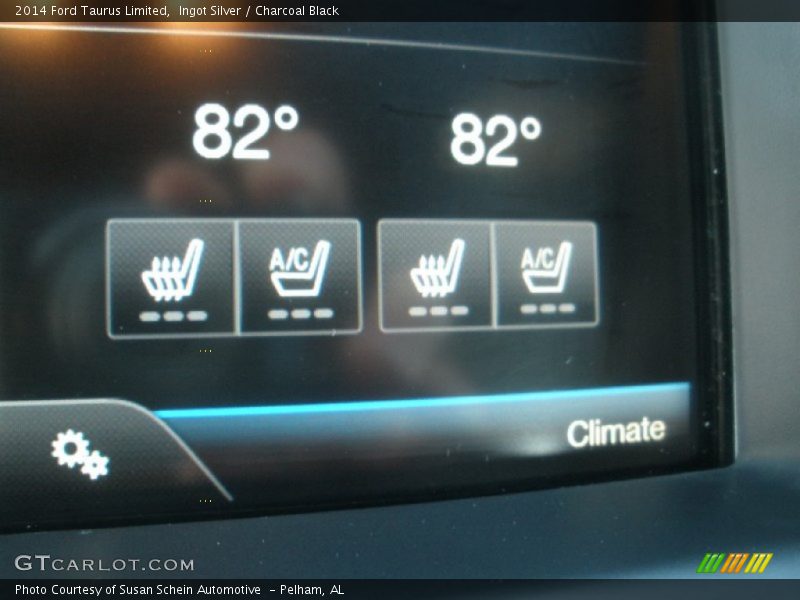 Ingot Silver / Charcoal Black 2014 Ford Taurus Limited