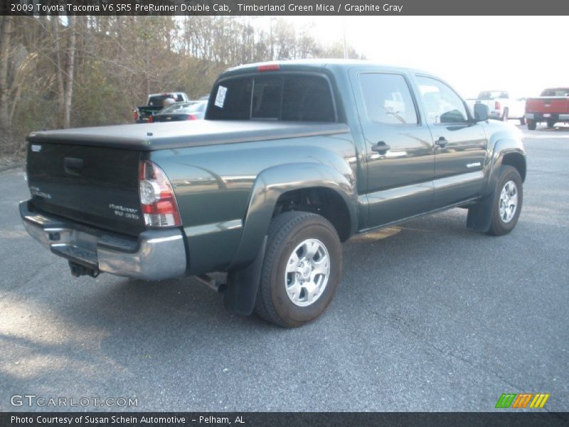 Timberland Green Mica / Graphite Gray 2009 Toyota Tacoma V6 SR5 PreRunner Double Cab