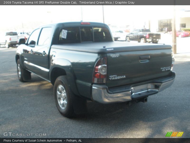 Timberland Green Mica / Graphite Gray 2009 Toyota Tacoma V6 SR5 PreRunner Double Cab