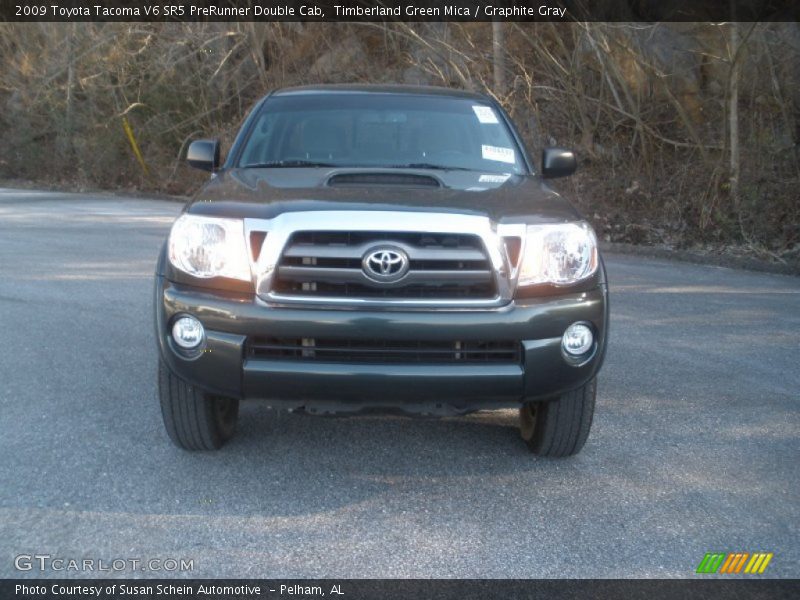 Timberland Green Mica / Graphite Gray 2009 Toyota Tacoma V6 SR5 PreRunner Double Cab