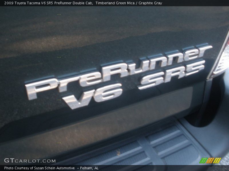 Timberland Green Mica / Graphite Gray 2009 Toyota Tacoma V6 SR5 PreRunner Double Cab