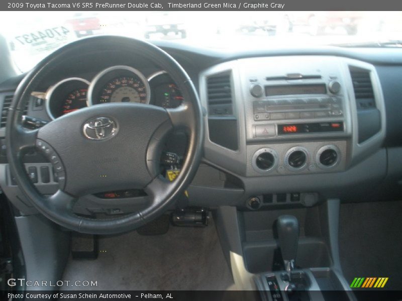 Timberland Green Mica / Graphite Gray 2009 Toyota Tacoma V6 SR5 PreRunner Double Cab