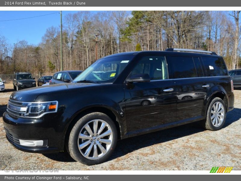 Tuxedo Black / Dune 2014 Ford Flex Limited
